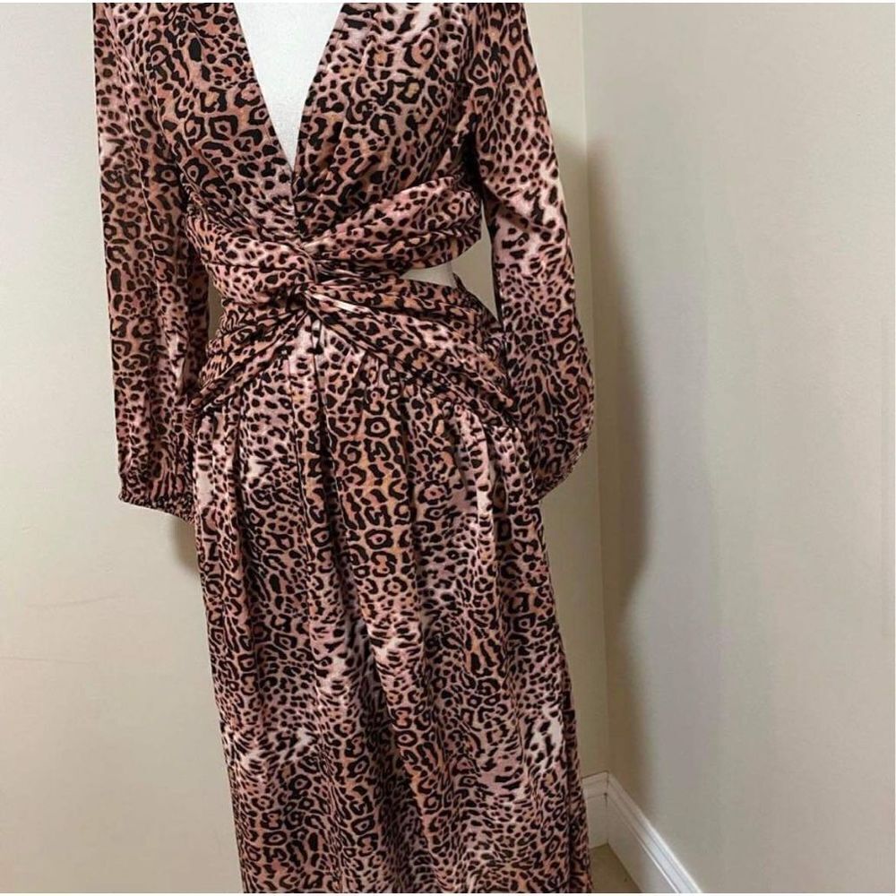 New Anthropologie x Ranna Gill Floral Cut-Out Midi Dress Size XS - Picture 4 of 7